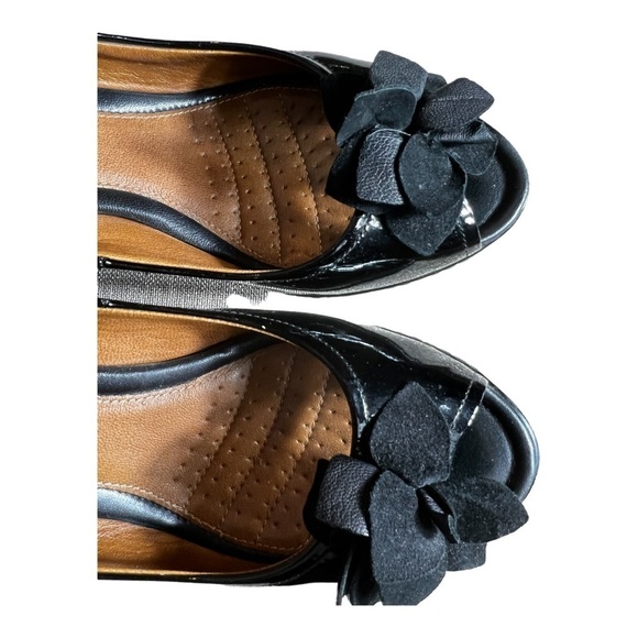 Geox peep toe cone heel patent leather heels size 39 - Picture 5 of 11